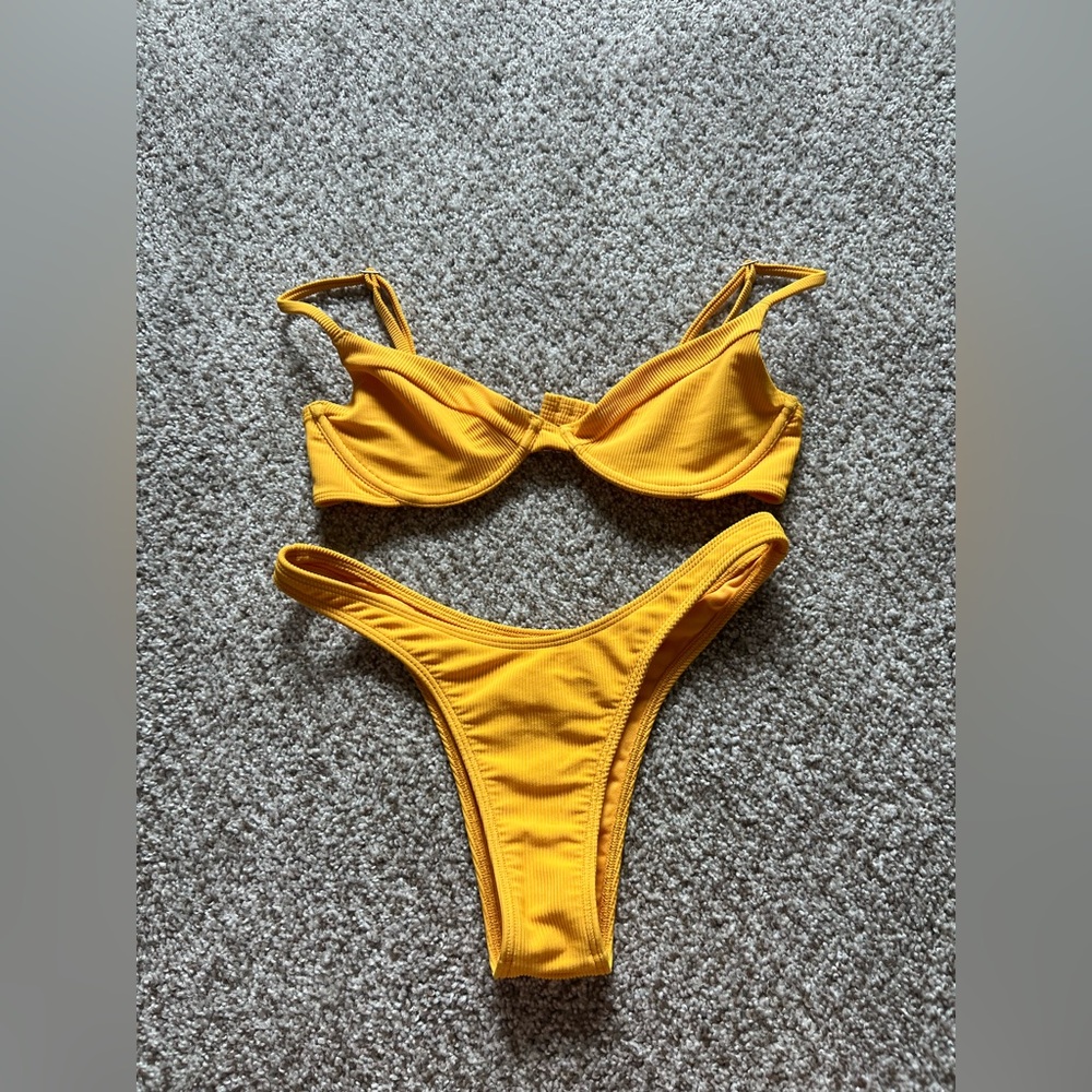 Yellow Abercrombie Bikini Set